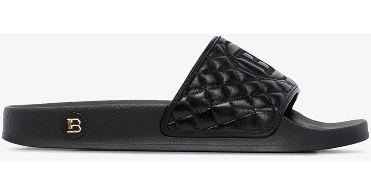 black balmain slides