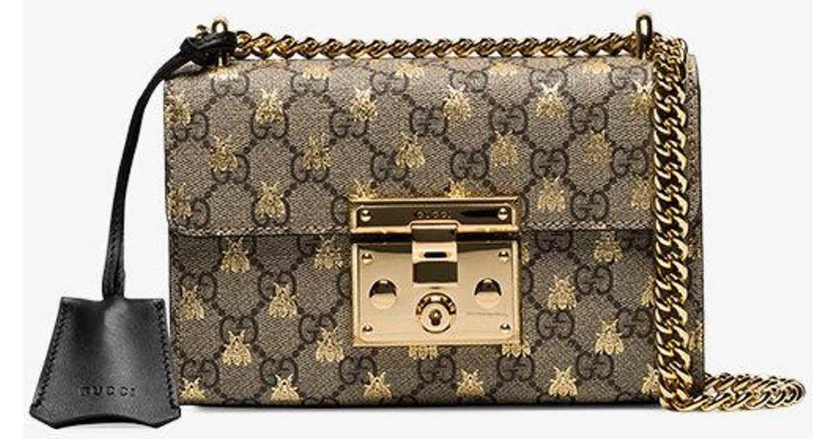 gucci padlock bee bag