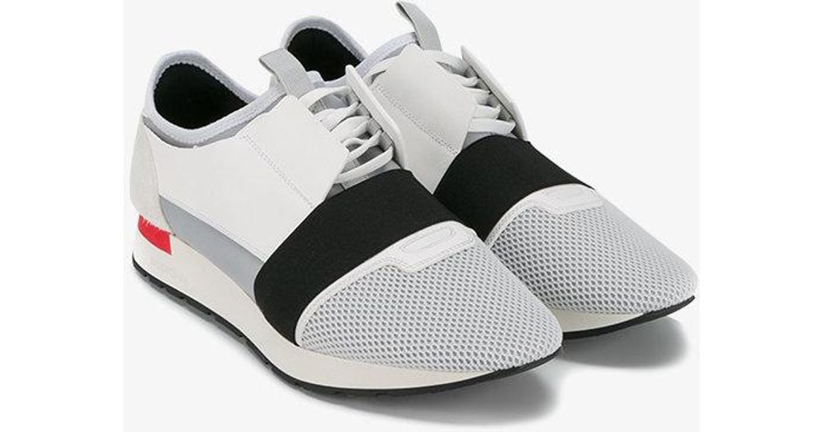 balenciaga race runners mens white