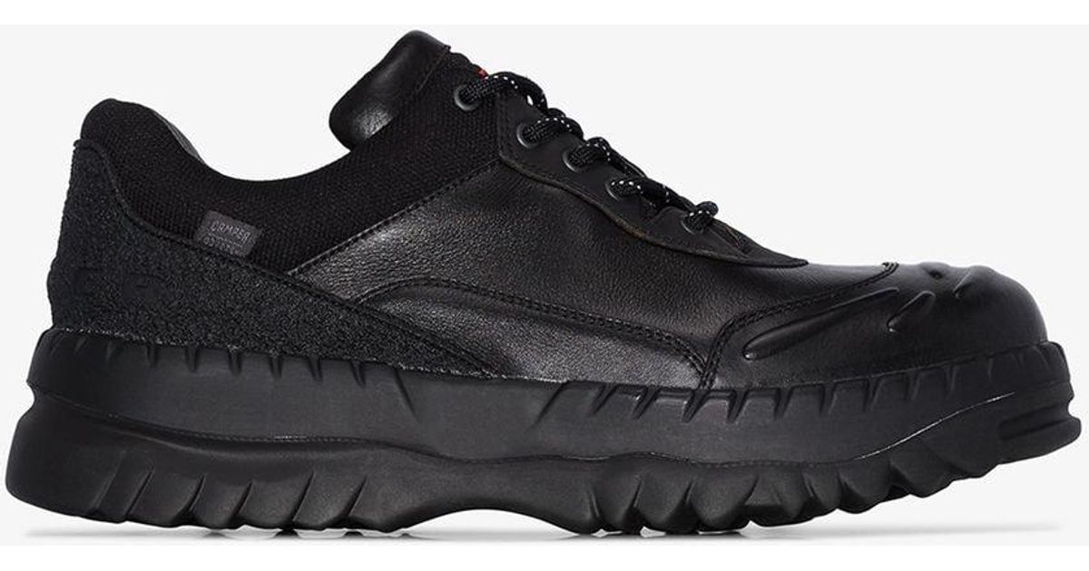 Camper X Kiko Kostadinov Panelled Leather Sneakers in Black for Men | Lyst