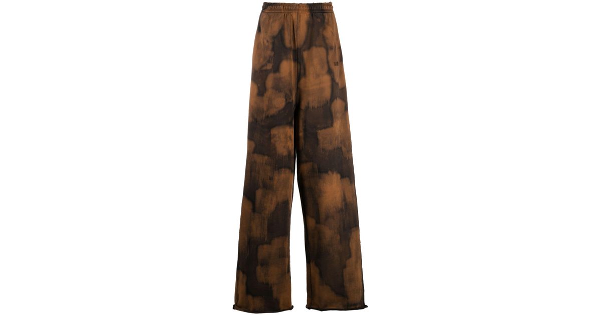 Vetements Overbleached Track Pants in Brown for Men | Lyst