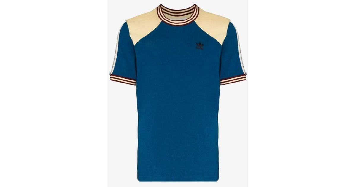 adidas X Wales Bonner College T-shirt in Blue for Men | Lyst