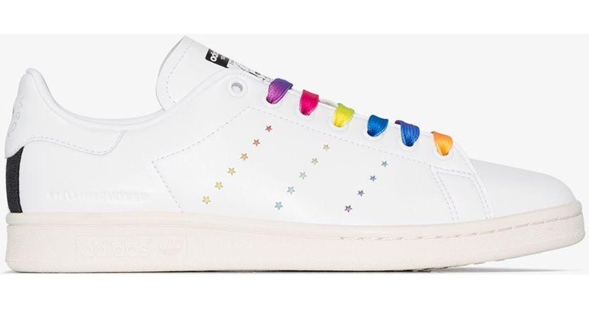 adidas X Stella Mccartney White Stan Smith Faux Leather Sneakers - Lyst