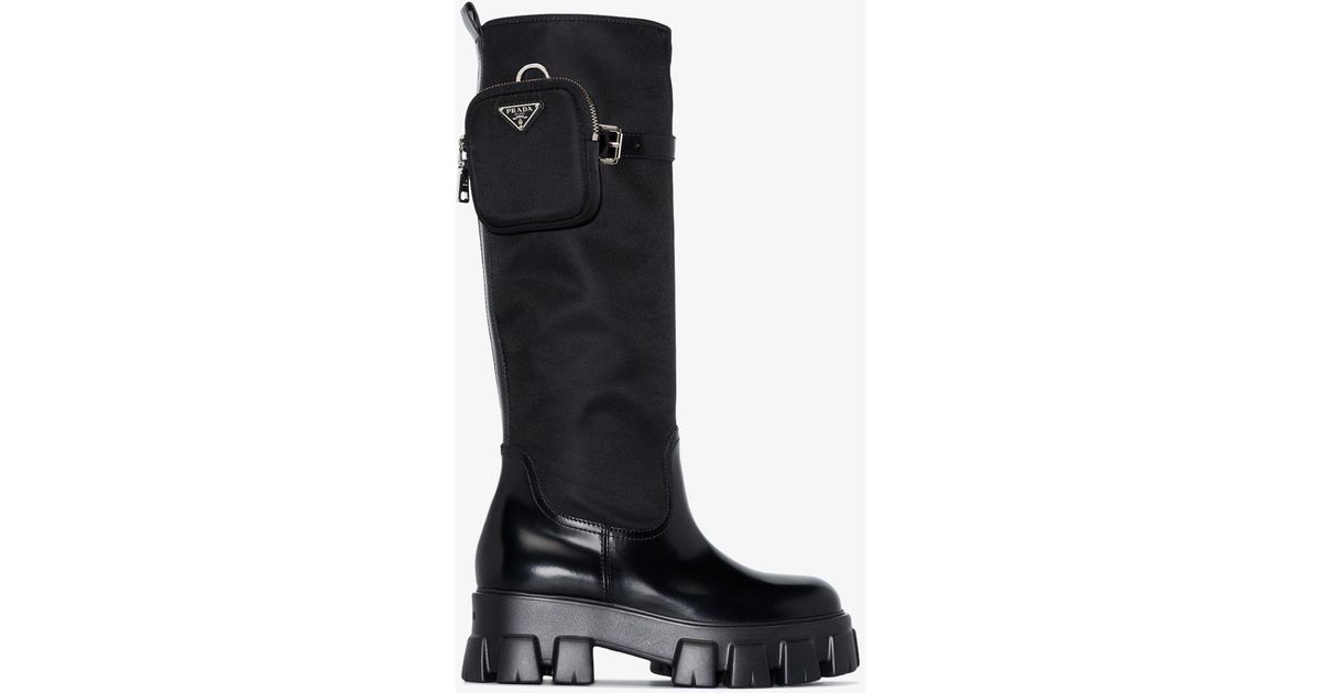 prada monolith boots alternative