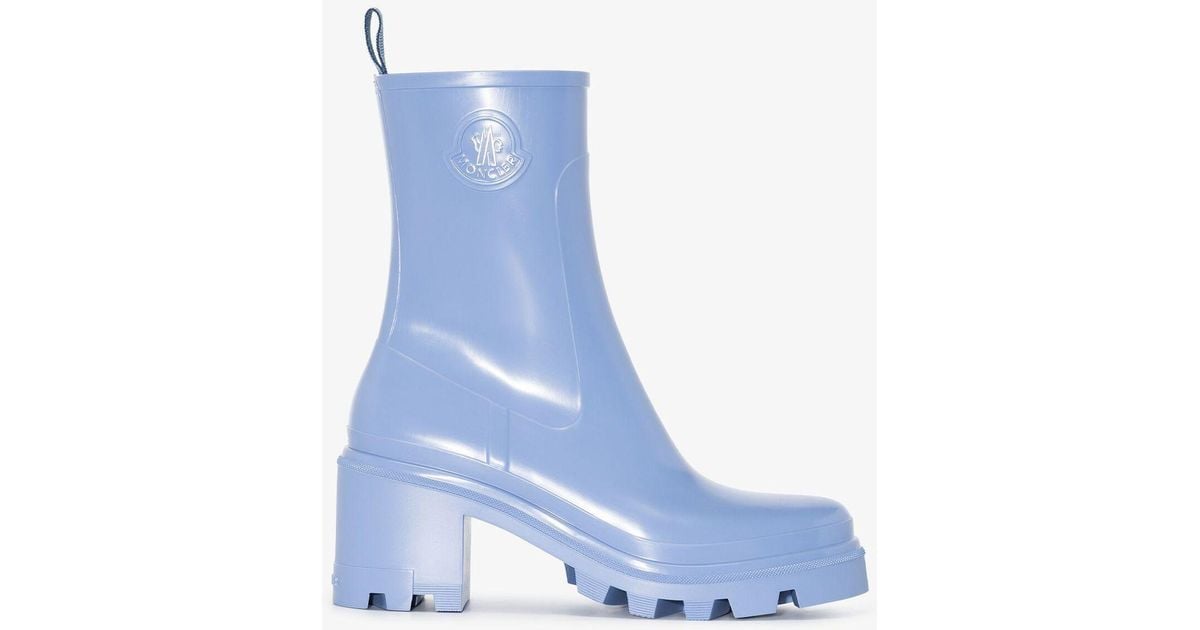 moncler loftgrip block heel rain boots