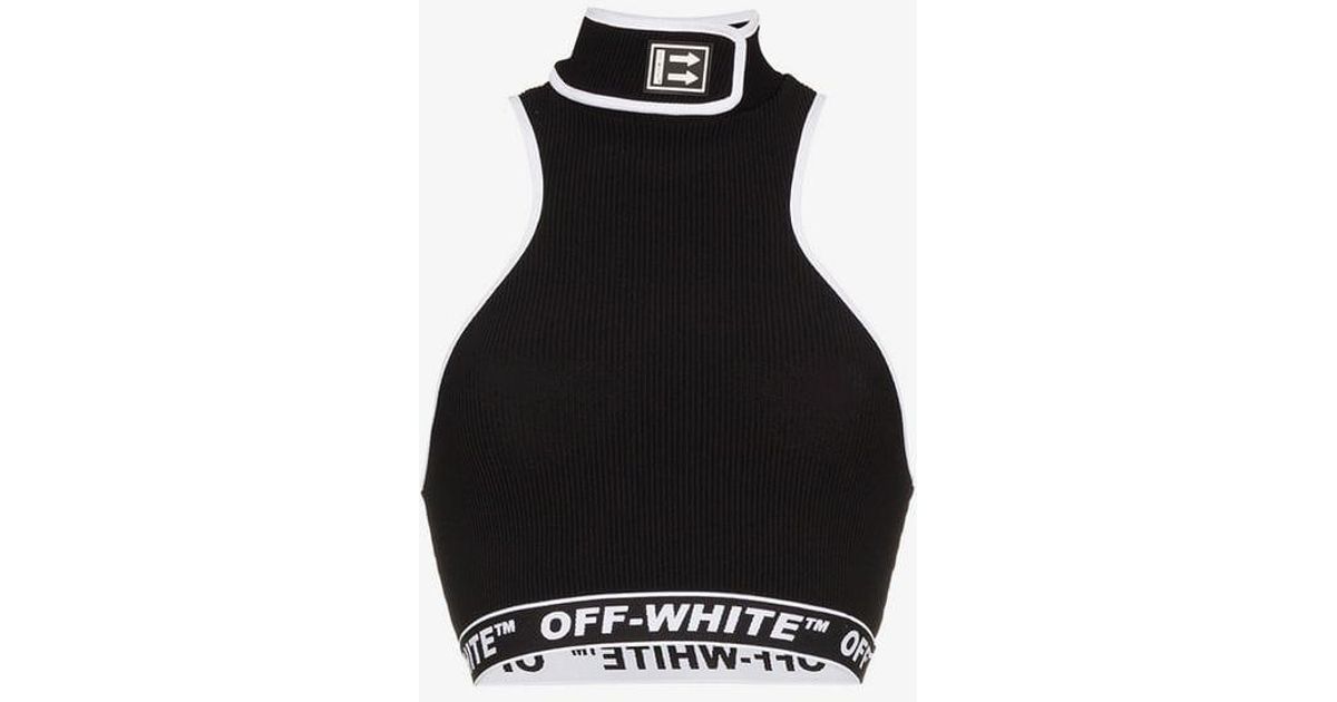black turtleneck halter top