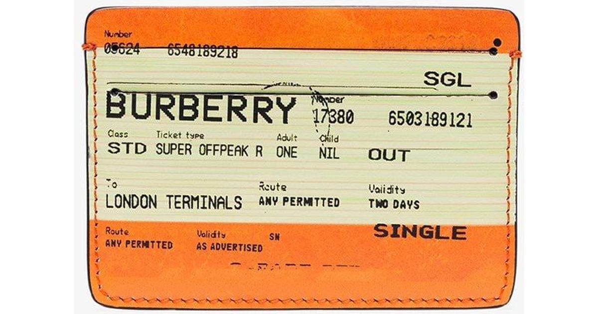 burberry ticket card holder