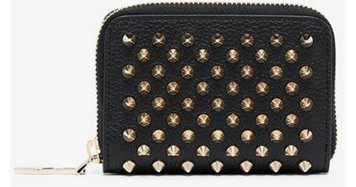 Christian Louboutin Panettone Leather Coin Purse in Black - Lyst