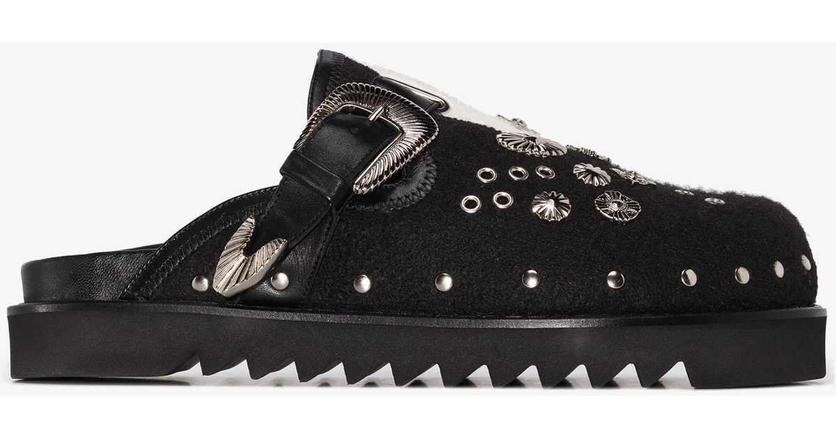 Toga Yin Yang Studded Mules in Black for Men | Lyst
