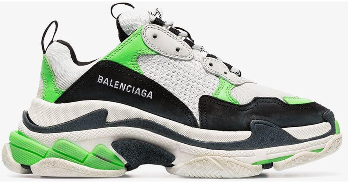 balenciaga neon green sneakers
