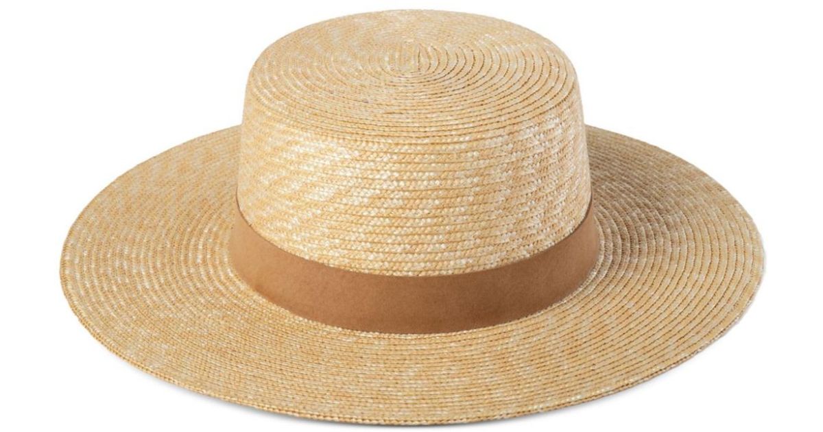Lack of Color Neutral The Spencer Straw Sun Hat Women's Straw