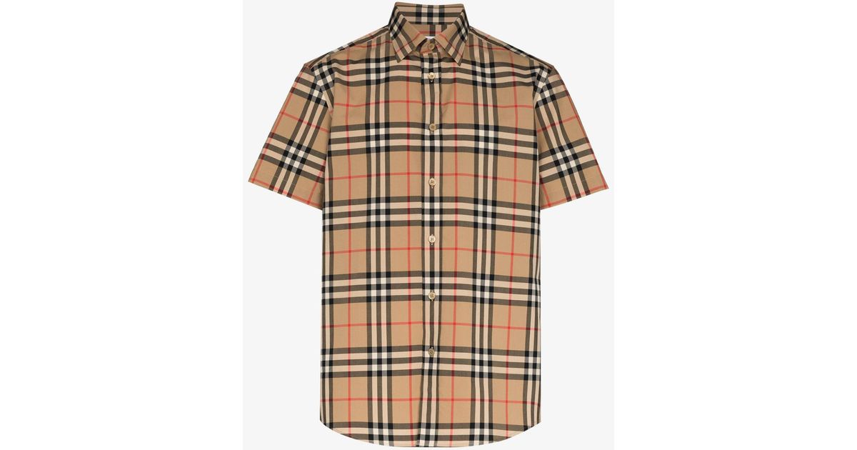Burberry Cotton Check Short-sleeve 
