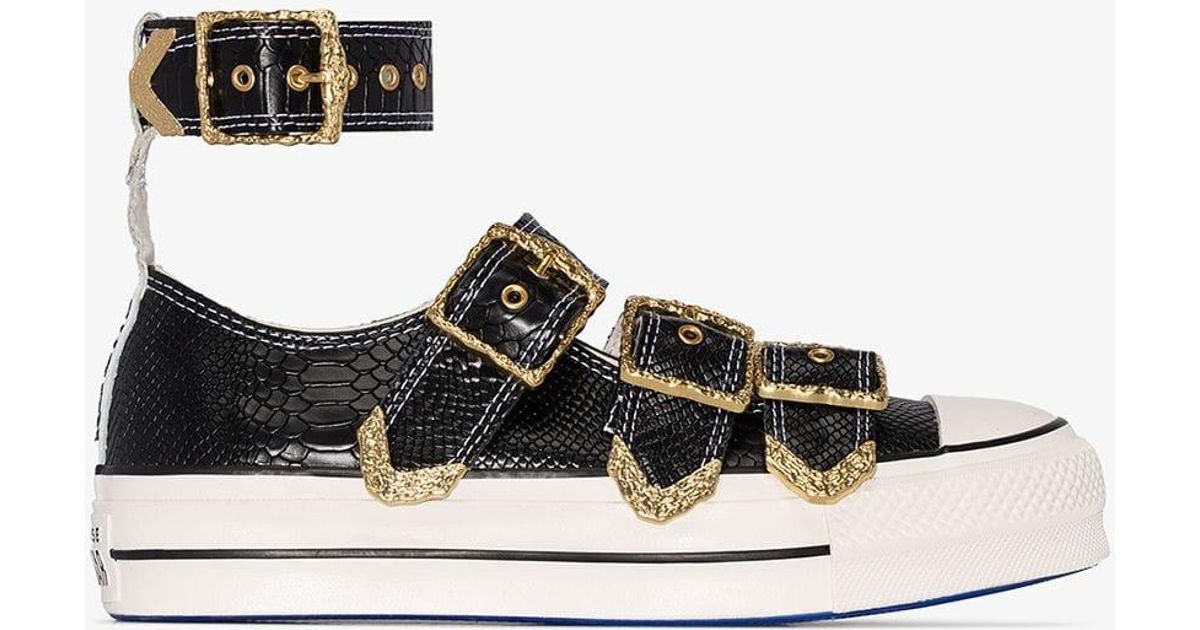 Converse X KochÃ© Mary Jane Low Top in Black - Save 6% - Lyst