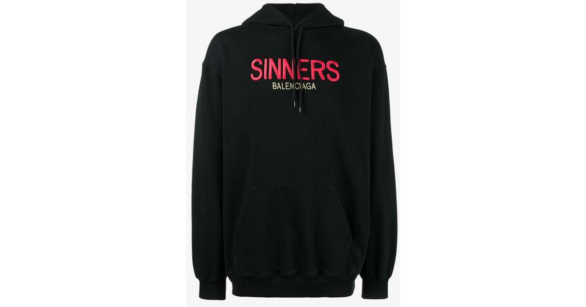 balenciaga sinners hoodie grey