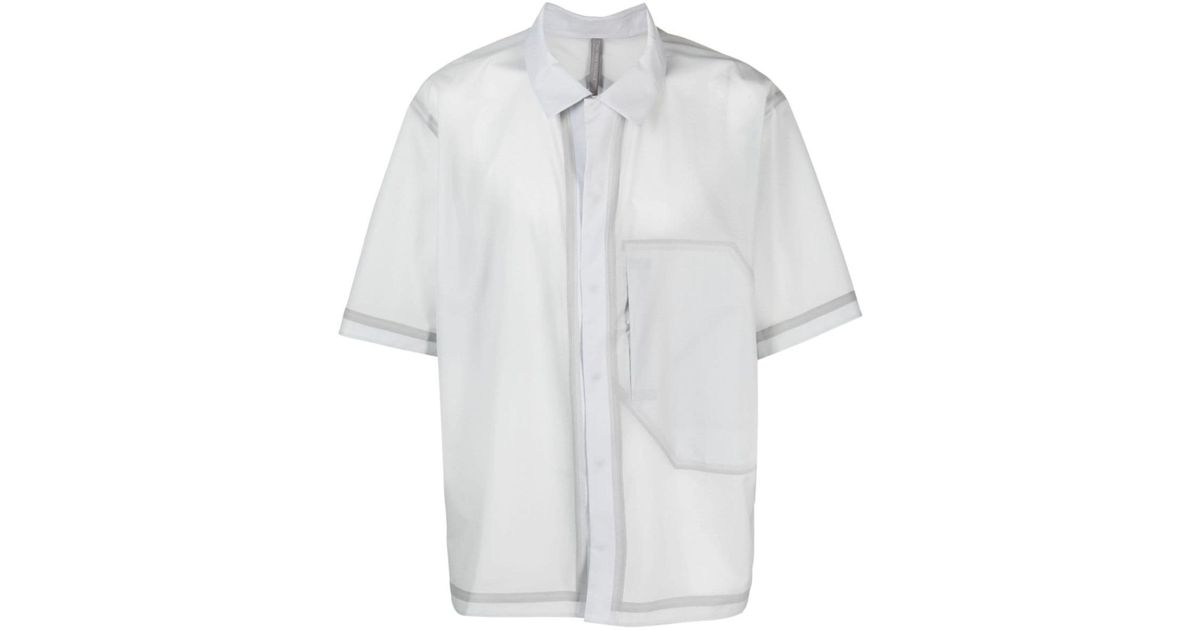 Veilance Semi-sheer Shirt in White for Men | Lyst