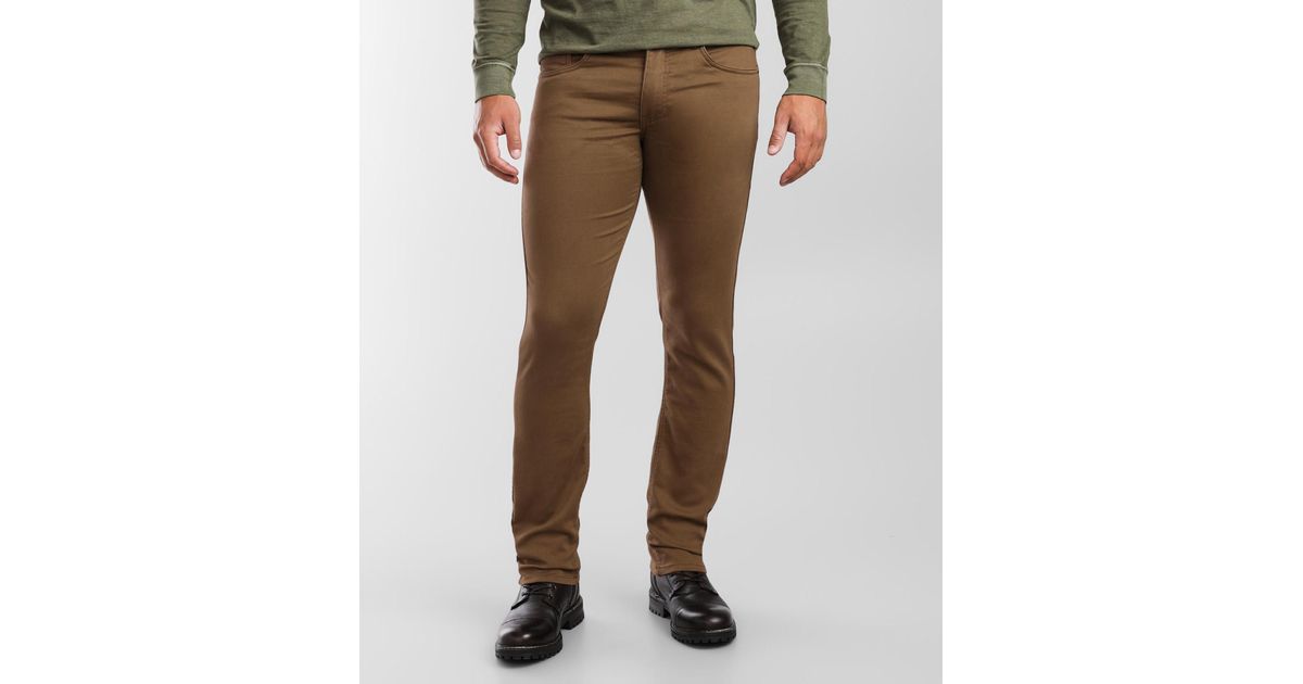 Departwest Trouper Straight Stretch Knit Pant in Brown for Men | Lyst
