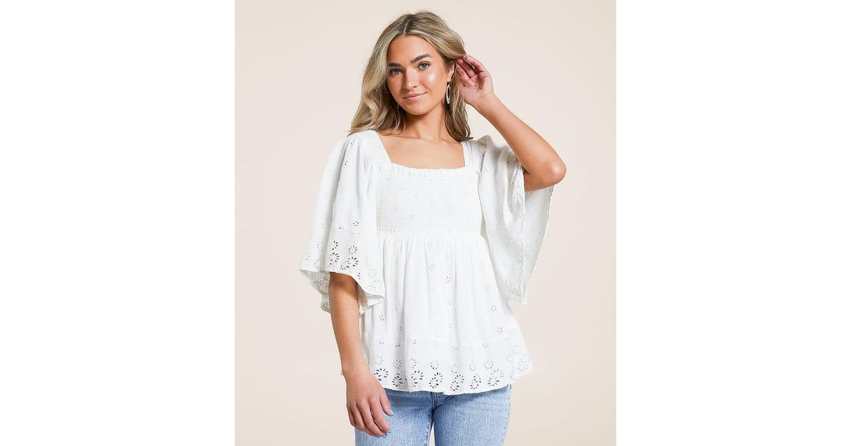 Auguste Florel Eyelet Top main image 1