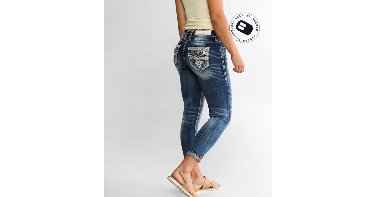 Rock Revival Ysobel Easy Ankle Skinny Stretch Jean in Blue Lyst