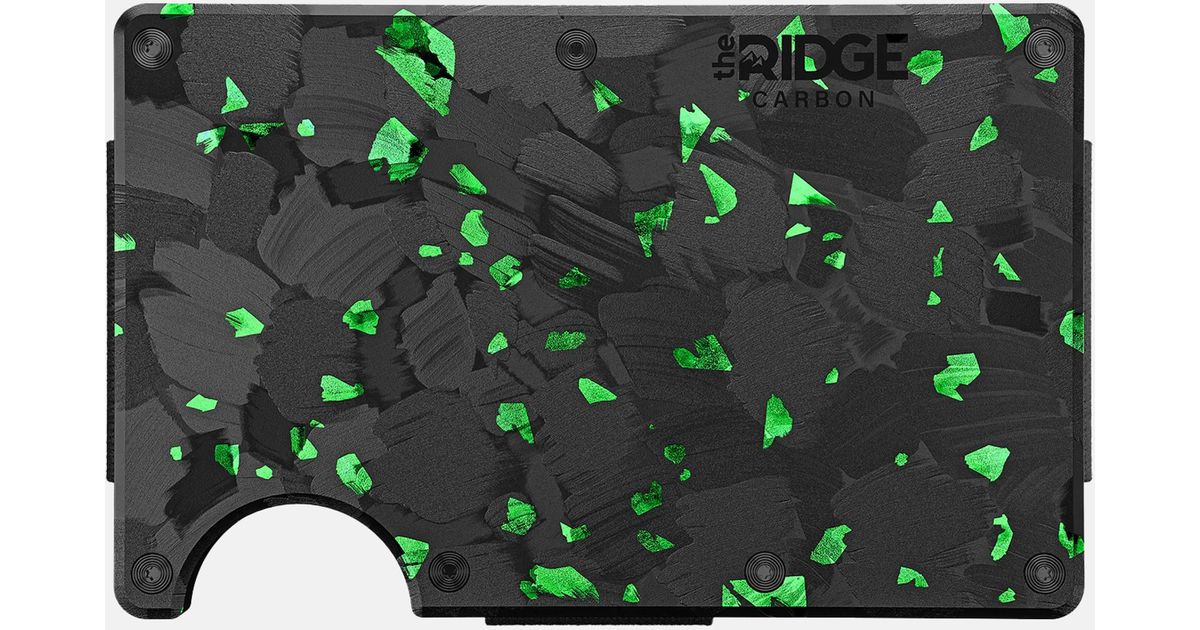 THE RIDGE Forged Aurora Wallet in Green for Men | Lyst