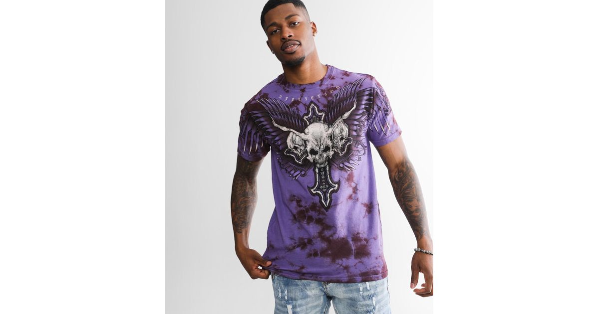 Affliction Hyper Speed T-shirt in Purple for Men | Lyst