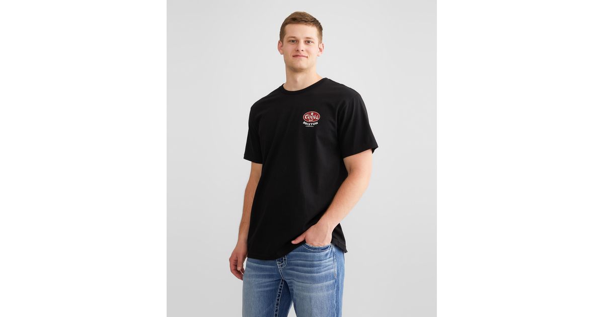 Brixton Coors Banquet T-shirt in Black for Men | Lyst