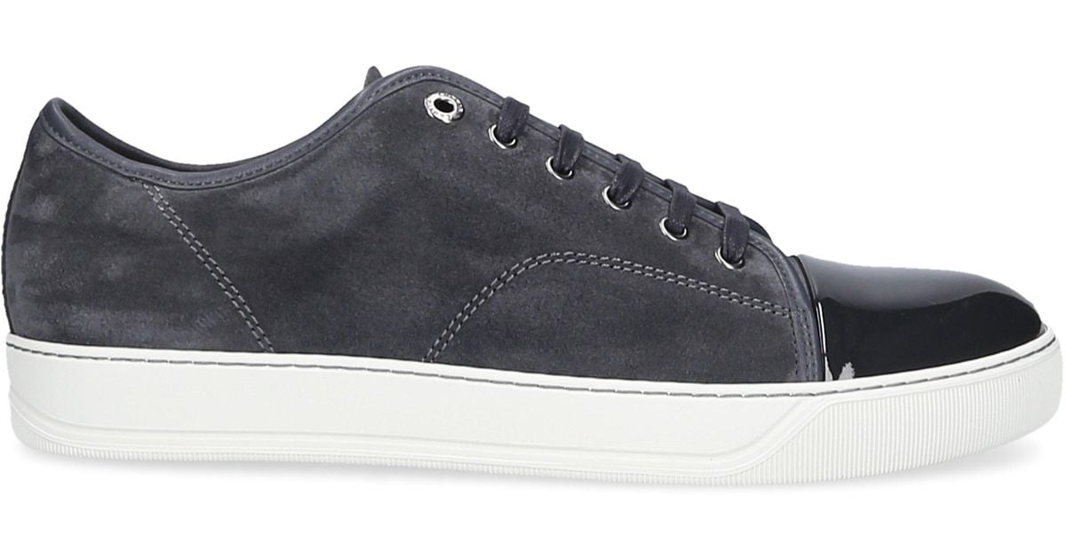 Lanvin Low-top Sneakers Dbb1 Suede in Grey (Blue) for Men | Lyst