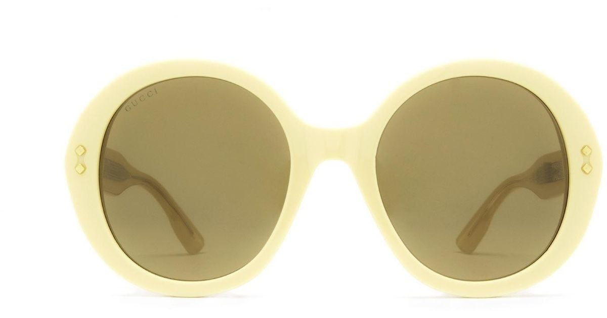 Gucci GG1081S Yellow Female Sunglasses - Lyst