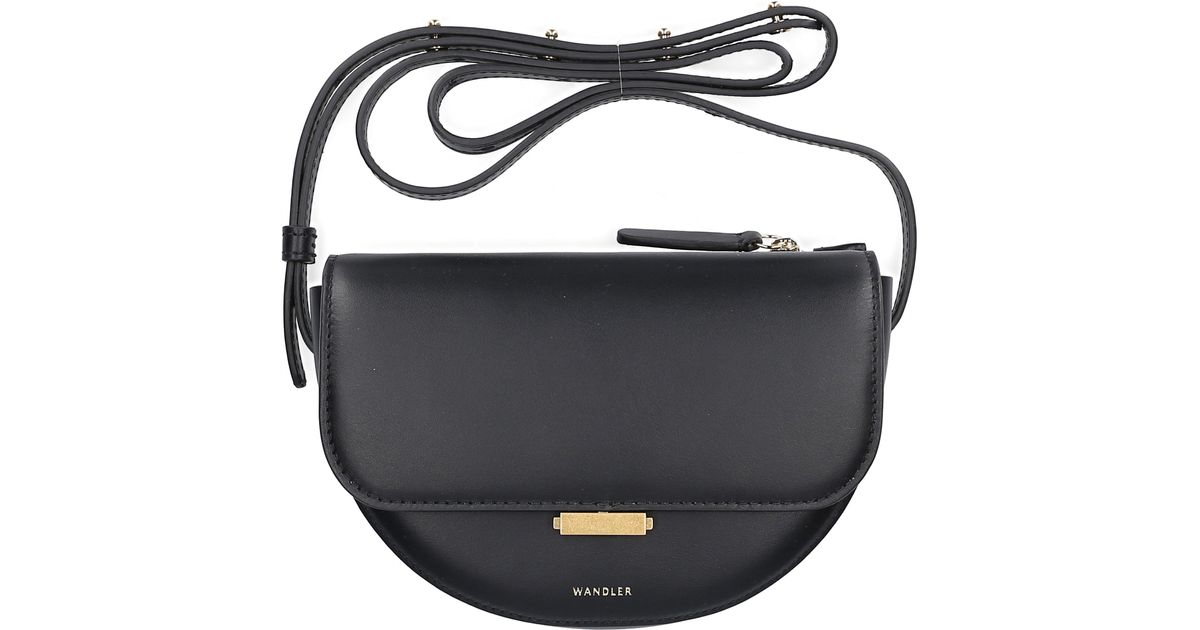 Wandler Handbag Anna Calfskin in Black | Lyst