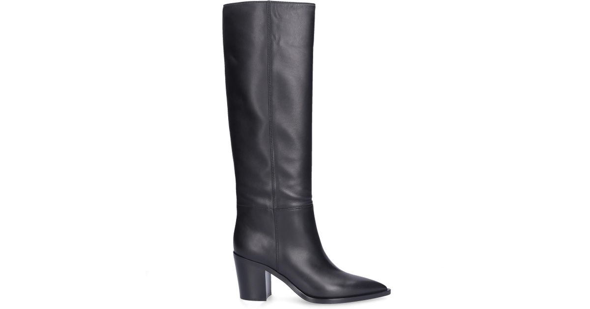Gianvito Rossi Leather Boots Daenerys Boot Calfskin Black - Lyst