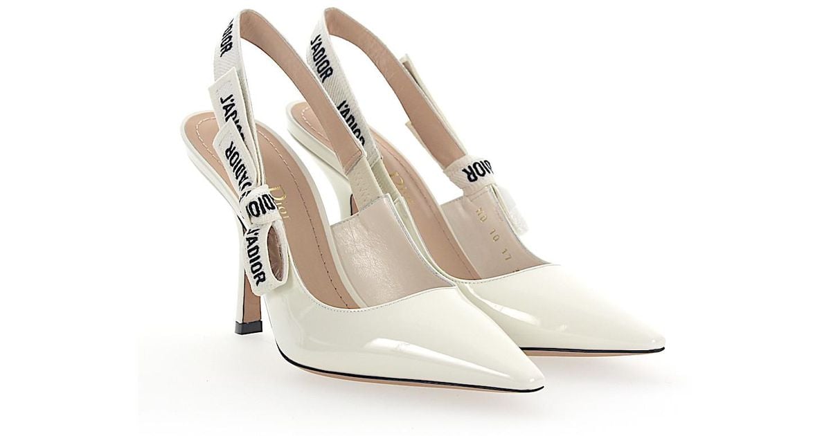 Dior Sling Pumps J'a Patent Leather 