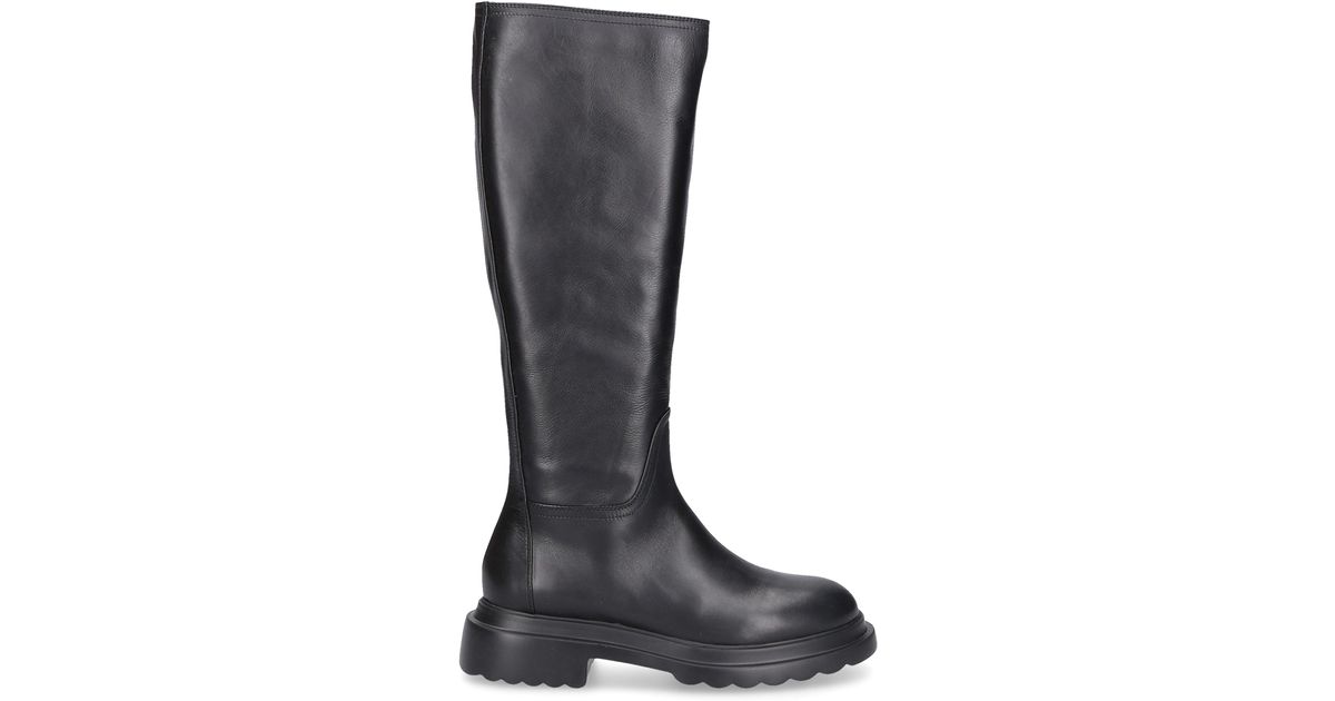 Pomme D'or Leather Boots Black 2974 Calfskin | Lyst
