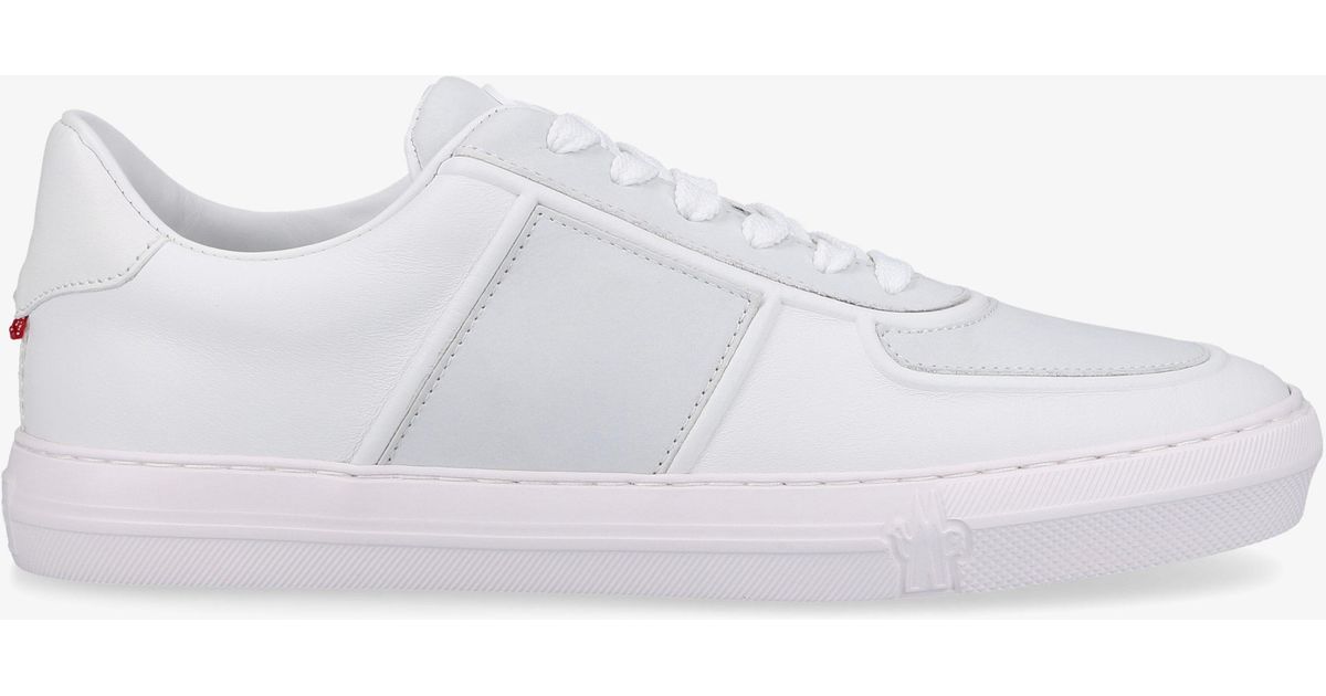 Moncler Schuhe Sneaker low NEW YORK Kalbsleder in Weiß für Herren Lyst DE