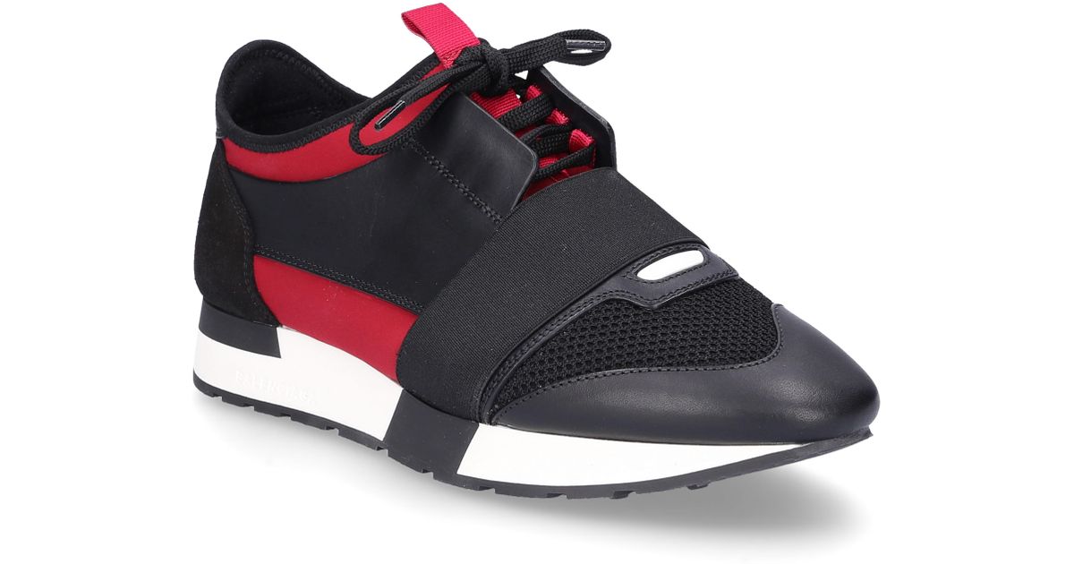 black and red balenciaga race runners