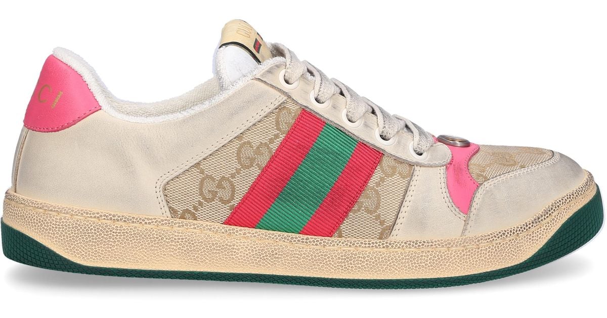 mens pink gucci sneakers