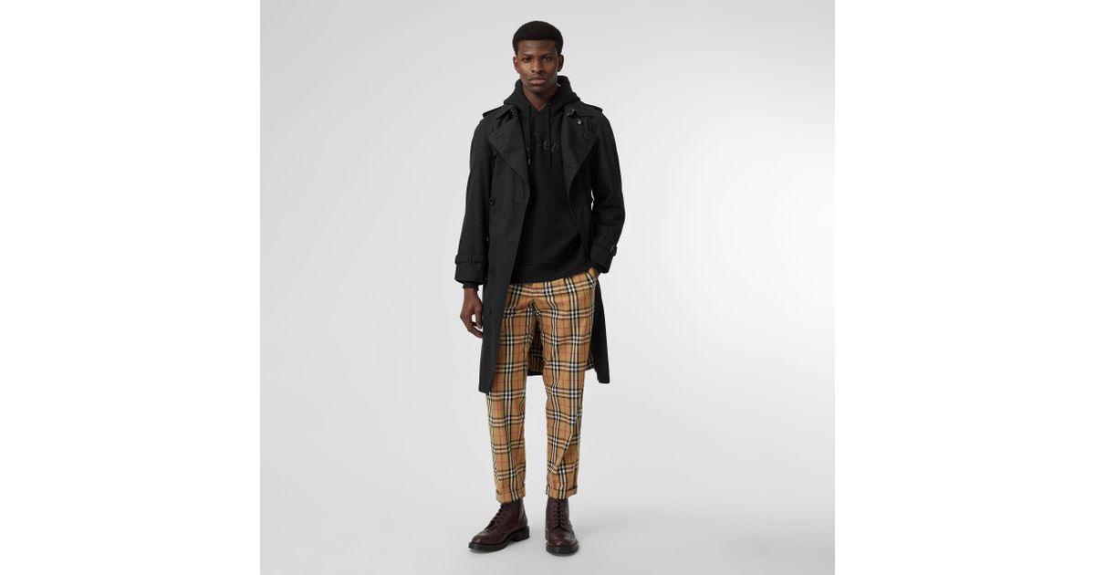 Burberry Vintage Check Cotton Trousers 