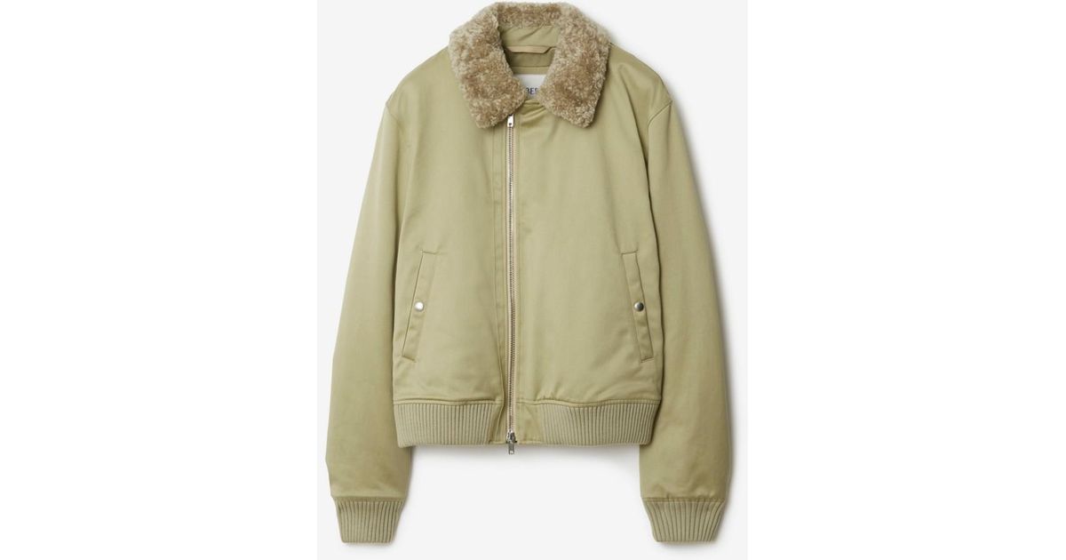 Burberry green deals bomber jacket