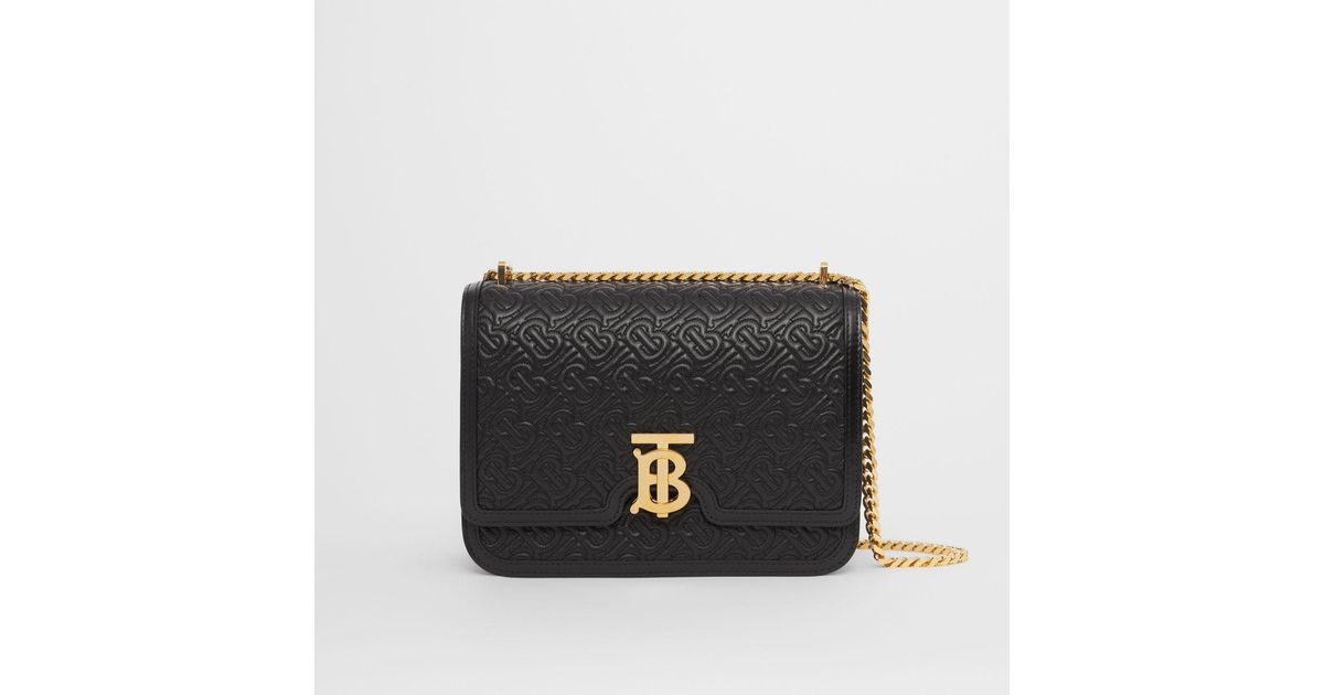 medium quilted monogram lambskin tb bolsa