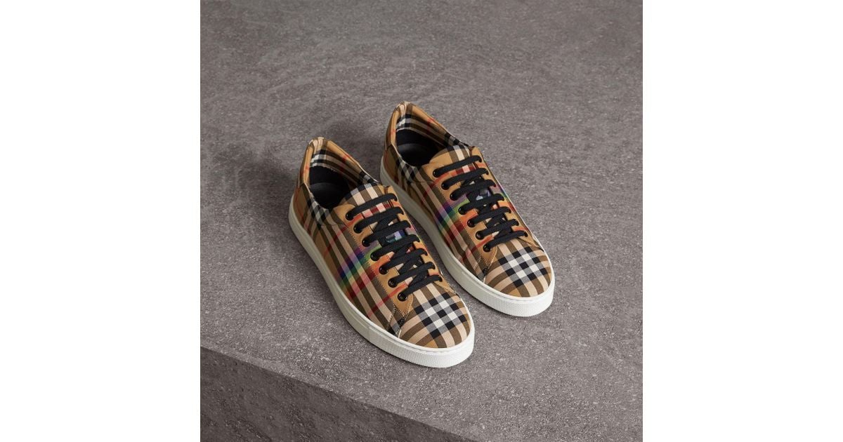 burberry vintage check shoes