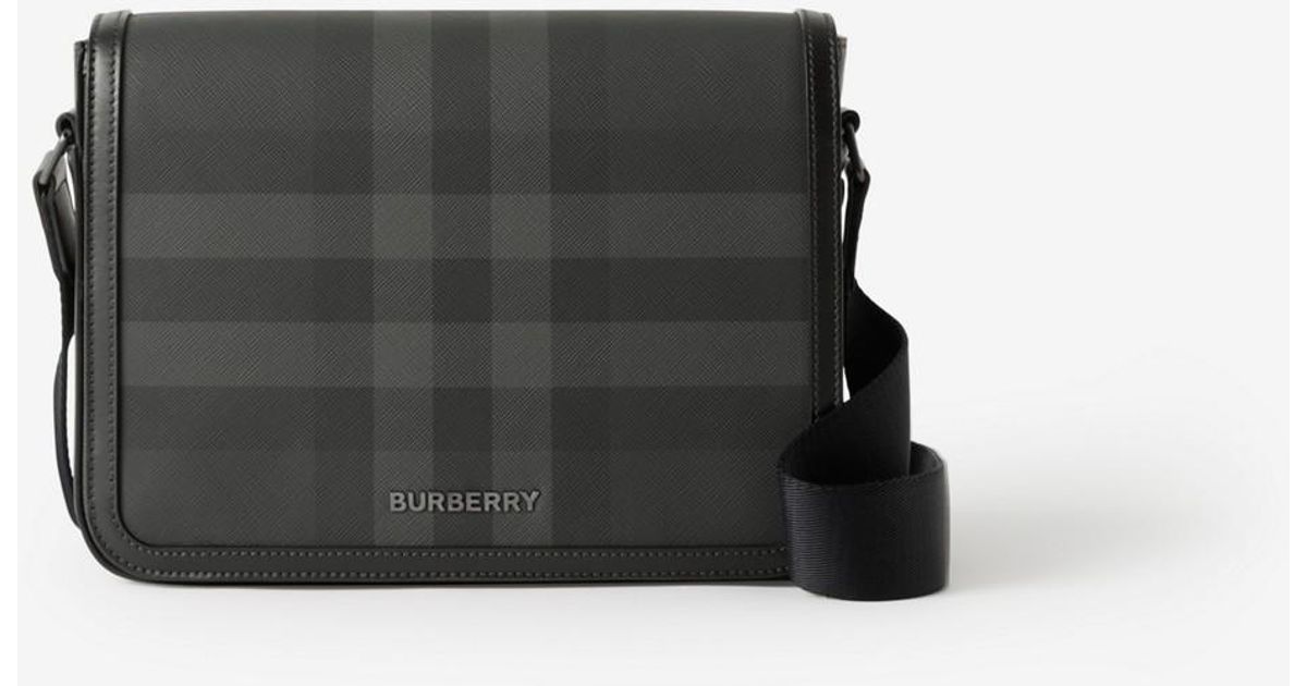Burberry Small Alfred Messenger Bag in Black for Men | Lyst