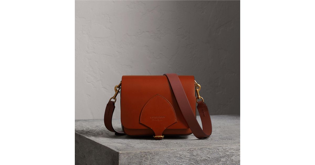 Square Satchel In Bridle Leather in Tan 