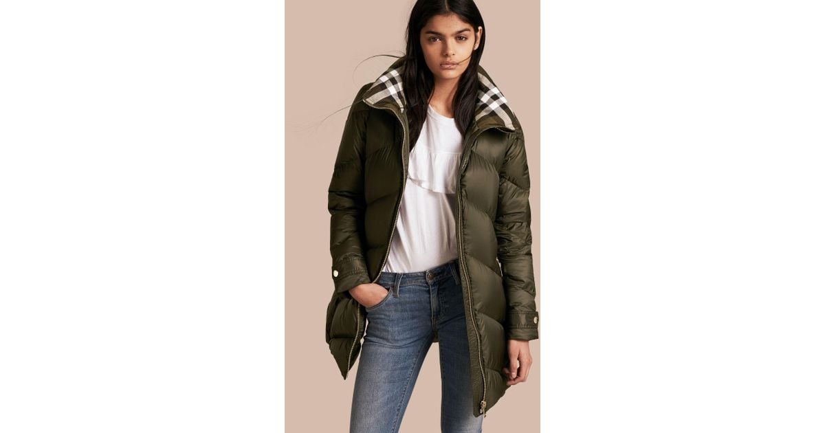 eastwick chevron quilted coat