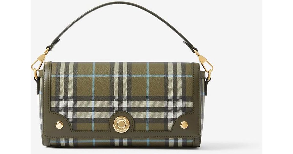 Burberry Top Handle Note Bag in Green Lyst