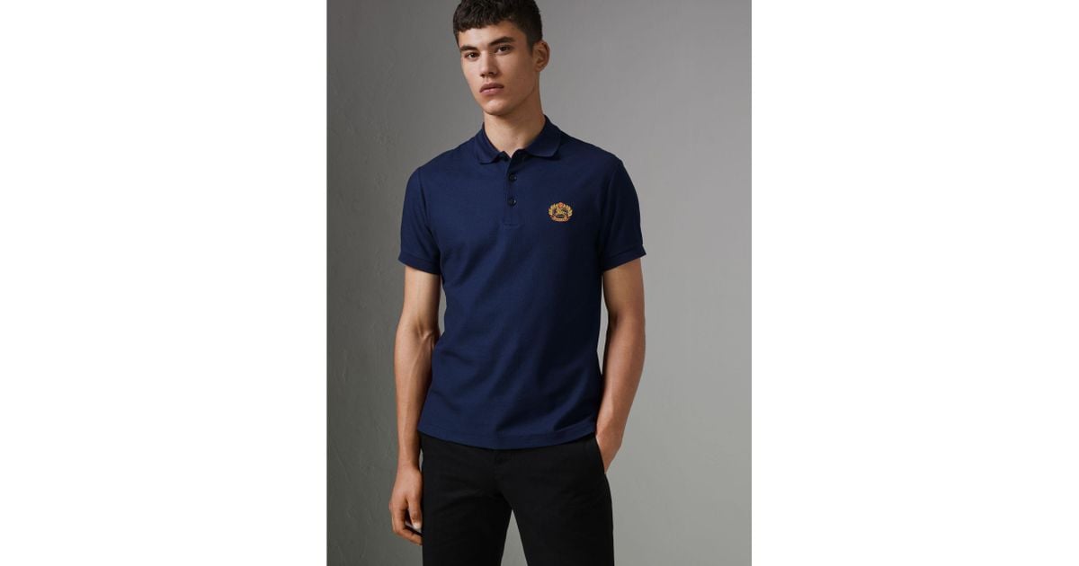 archive logo cotton piqué polo shirt