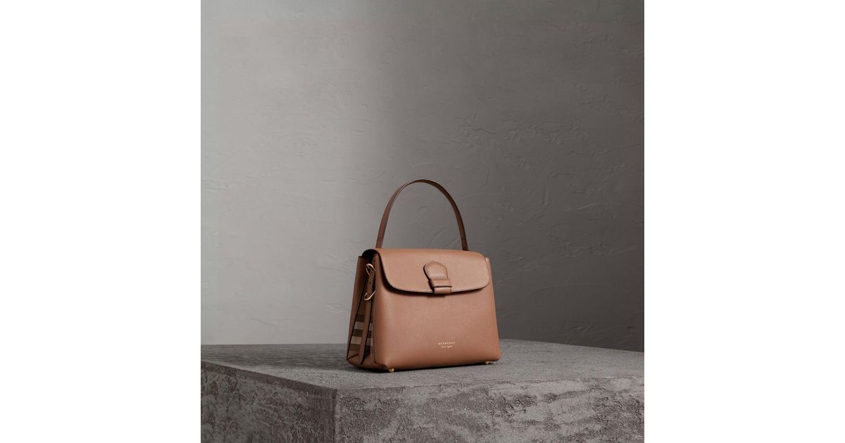 Burberry Small Grainy Leather And House 