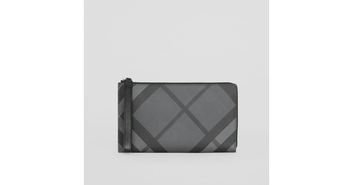 burberry london check travel wallet