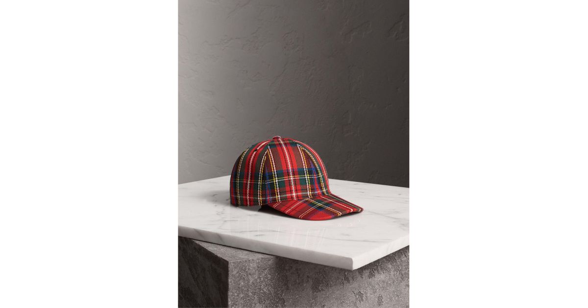 tartan baseball cap