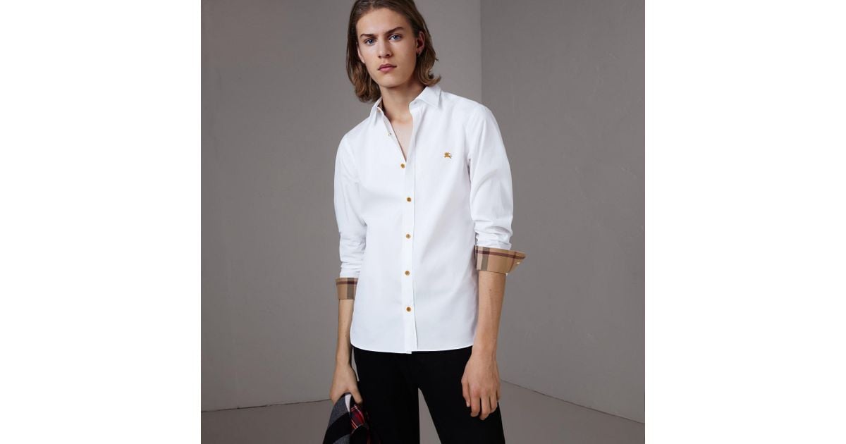 burberry poplin shirt