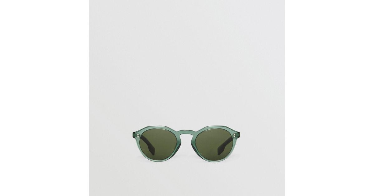 burberry keyhole round frame sunglasses