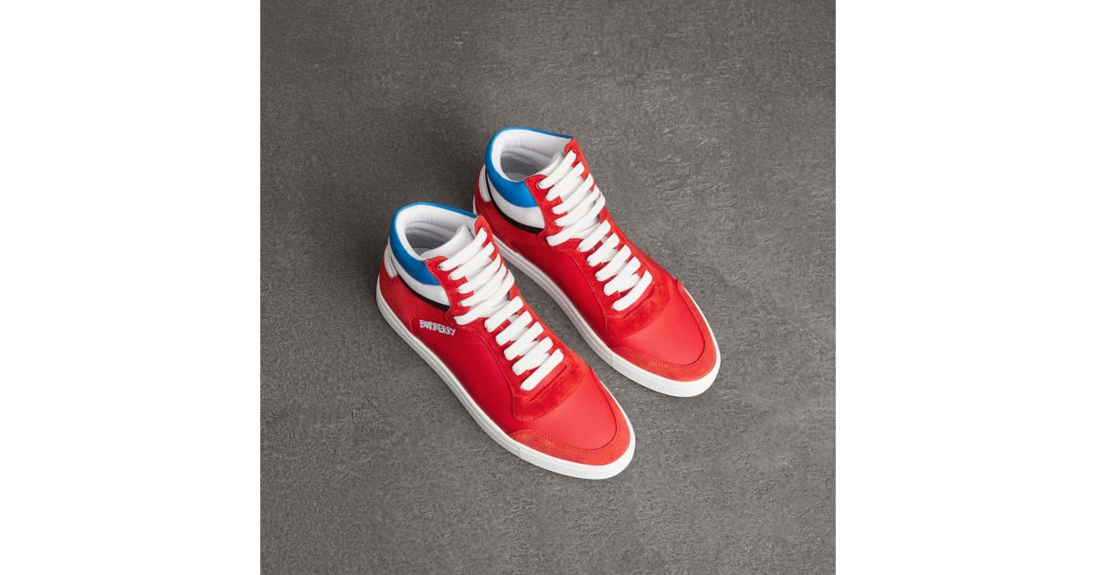 burberry red shoes