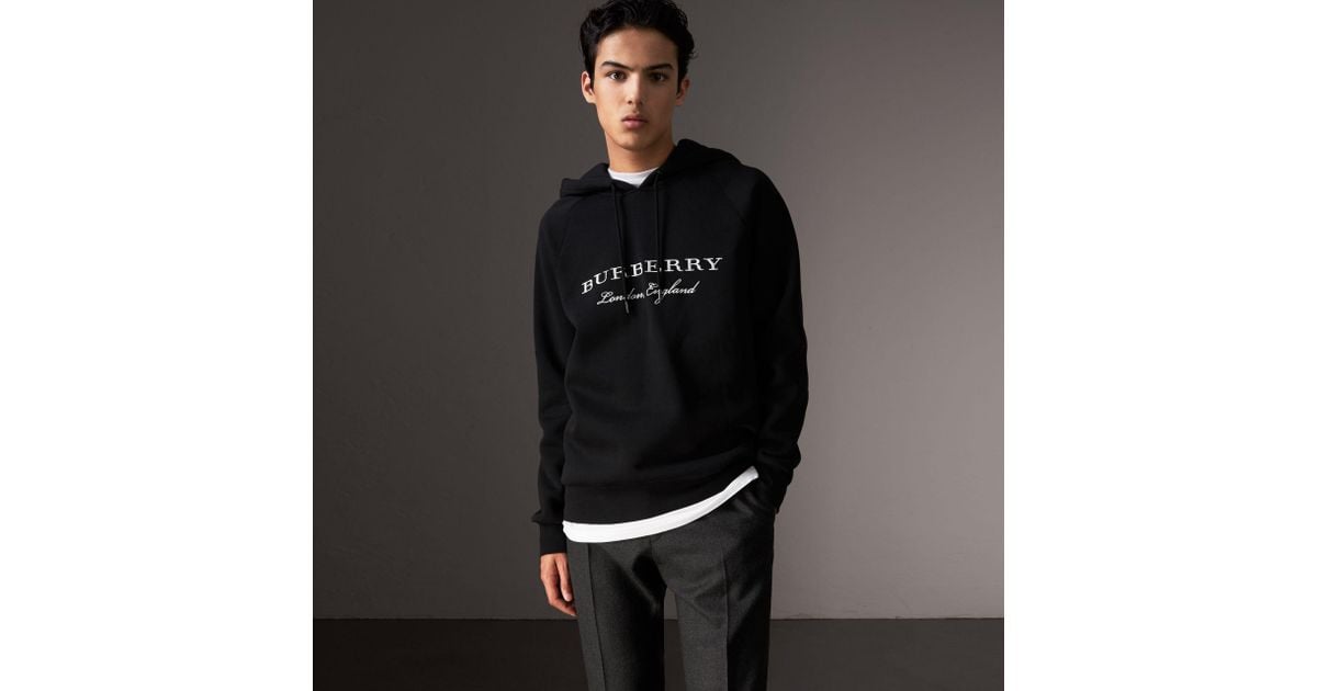 black burberry hoodie